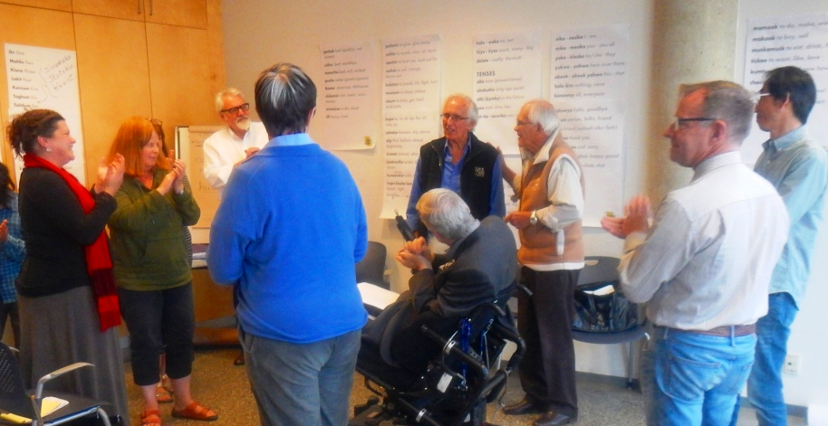 Everyone celebrates at the end of the weekend